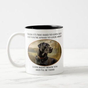 Loyal Black Lab Zweifarbige Tasse
