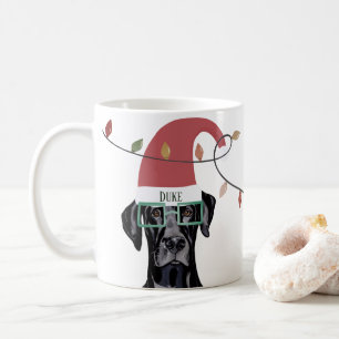 Loyal Dog Christmas Lights Helper Kaffeetasse