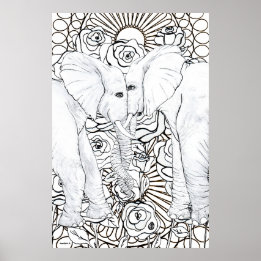 Loyal Elephants Poster