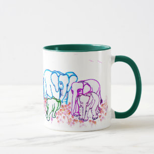 Loyal Elephants Tasse