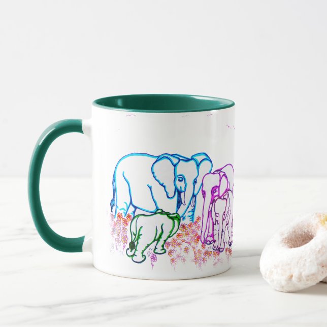 Loyal Elephants Tasse (Mit Donut)