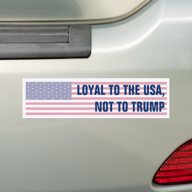 Loyal gegenüber den USA, nicht Trump als amerikani Autoaufkleber (Auf Auto)