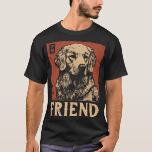 Loyal Golden Retriever Freunde Vintage Kanufahrt T-Shirt