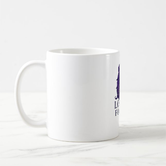 Loyal Lion Heart Royal Motto Tasse (Links)