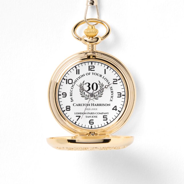 Loyal Service Appreciation Award. Personalisiere Armbanduhr (Vorderseite)