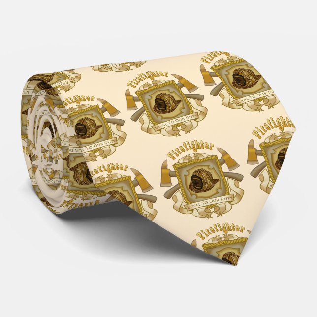 Loyal Shield Firefighter-Krawatte Krawatte (Gerollt)