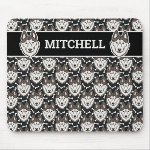 Loyal Siberian Husky Arctic Sled Dog Pet Puppy Mousepad