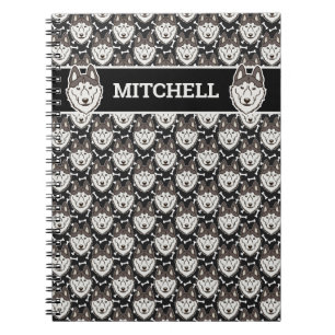 Loyal Siberian Husky Arctic Sled Dog Pet Puppy Notizblock