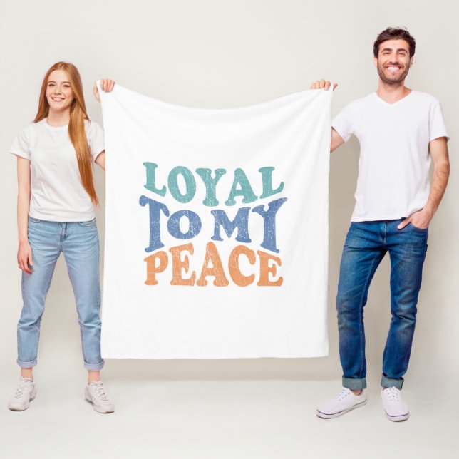 Loyal to my peace Throw, Fleece & Sherpa Blankets (Beispiel)