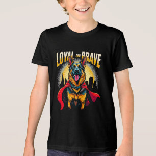 Loyal und Brave German Shepherd Tri-Blend Shirt