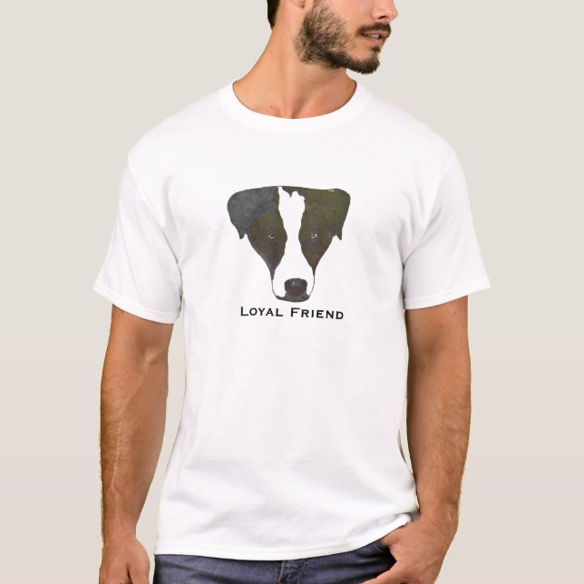 Loyaler Freund Pop-Kunst-T - Shirt (Vorderseite)