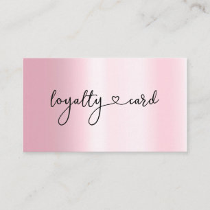 Loyalität 5 Nails Lashes Business Card Visitenkarte
