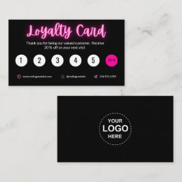 Loyalität des Schönheitssalons, Lash Rewards Card, Treuekarte