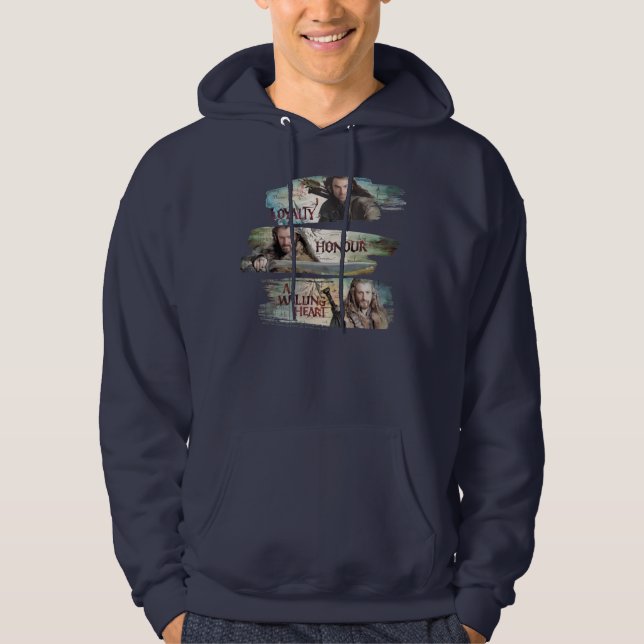 Loyalität, Ehre, ein bereitwilliges Herz Hoodie (Vorderseite)