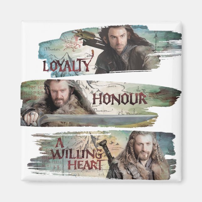 Loyalität, Ehre, ein bereitwilliges Herz Magnet (Vorne)