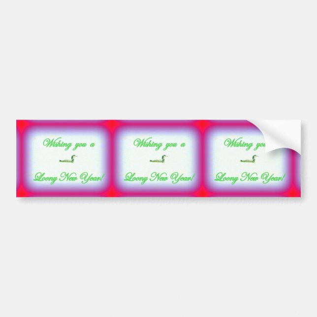 Loyalität für das neue Jahr Autoaufkleber (Vorne)