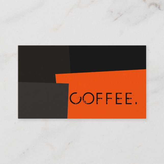 Loyalität Kaffeepunch Modernes Retro-Bild #3 Treuekarte (Vorderseite)