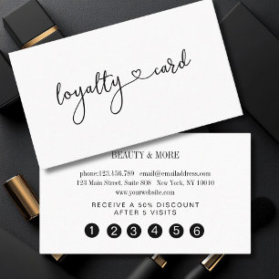 Loyalität Karte 5 Nails Lashes Beauty
