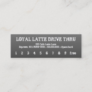 Loyalität Latte Antrieb-Durch defektes Treuekarte