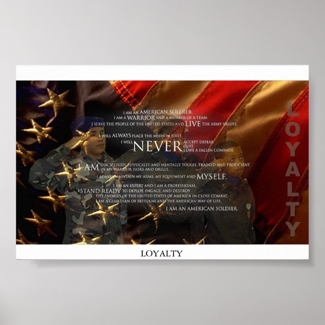 Loyalität Poster (Vorne)