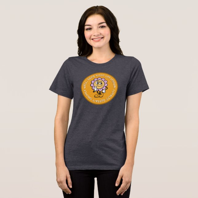 Loyalität schüttelt nicht gut Tri-Blend shirt (Vorderseite voll)