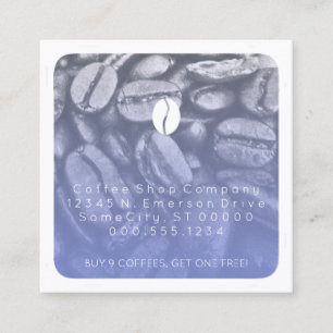 Loyalität von Kaffeeprogrammen Treuekarte