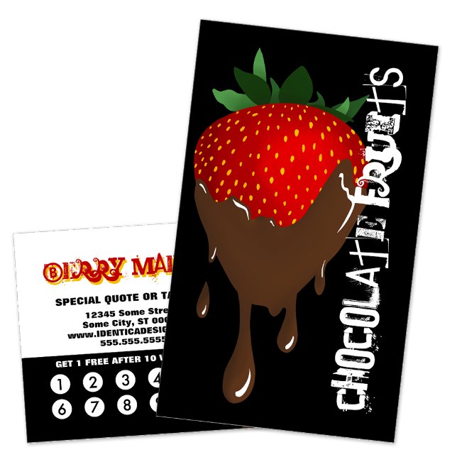 Loyalität von Schokoladenbeeren Treuekarte (Von Creator hochgeladen)