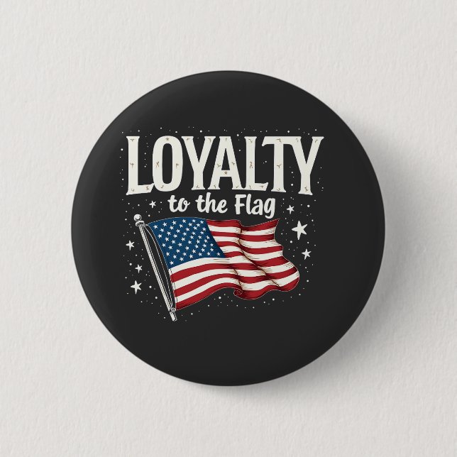 Loyalität zu den Flag USA zum Veteranentag Button (Vorderseite)