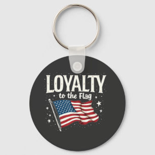 Loyalität zu den Flag USA zum Veteranentag Schlüsselanhänger