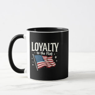 Loyalität zu den Flag USA zum Veteranentag Tasse