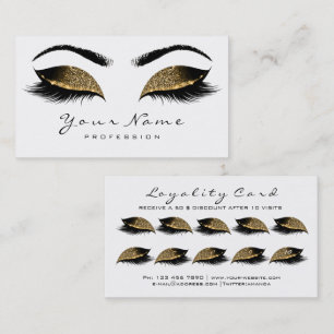 Loyalitätskarte 10 Makeup Lashes Treuekarte