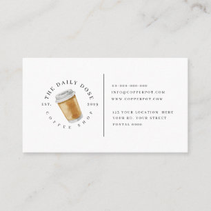 Loyalitätskarte für Kaffeestube Visitenkarte