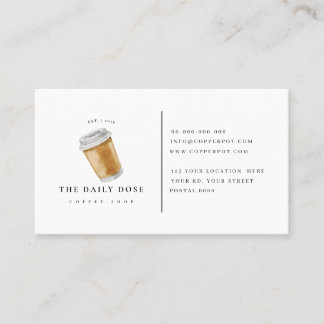 Loyalitätskarte für Kaffeestube Visitenkarte