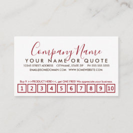 Loyalitätskarte für rote und schokoladenförmige Sc Treuekarte