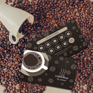 Loyalitätskarte Kaffee Shop Visitenkarte