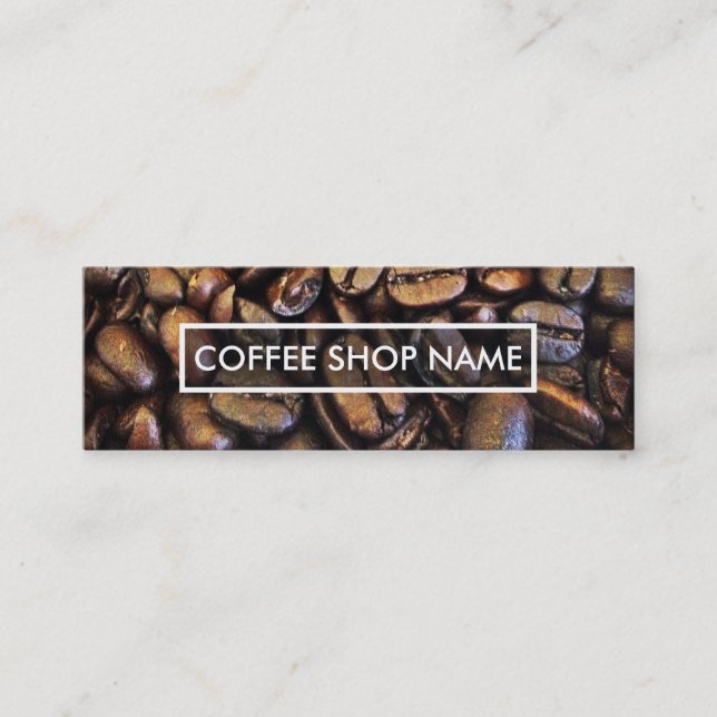 Loyalitätsprogramm für Kaffeebohnen Treuekarte (Vorderseite)