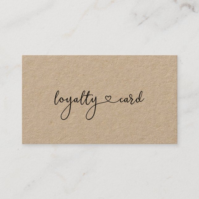 Loyalty 10 Nails Lashes Business Card Visitenkarte (Vorderseite)
