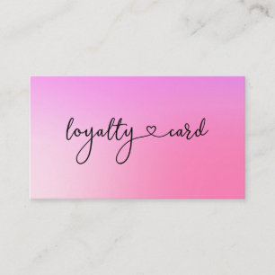 Loyalty 10 Nails Lashes Business Card Visitenkarte