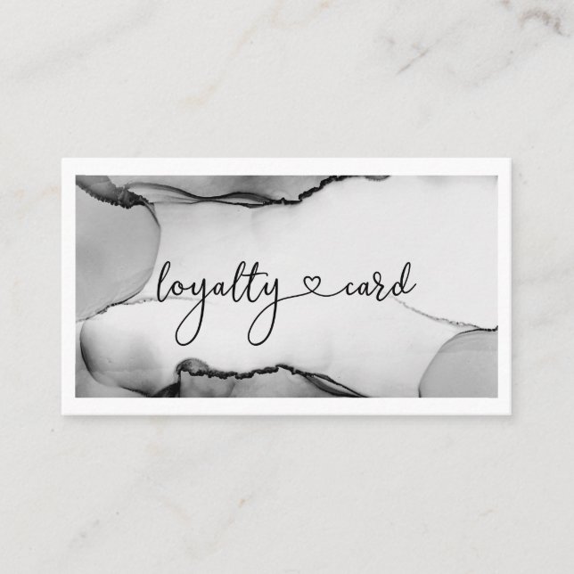 Loyalty 10 Nails Lashes Business Card Visitenkarte (Vorderseite)