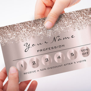 Loyalty 6 Makeup Nails Wachs Eyelash Rose Grau Visitenkarte