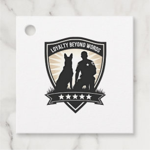 Loyalty Beyond Words Vintage K9 Polizeiabzeichen V Geschenkanhänger
