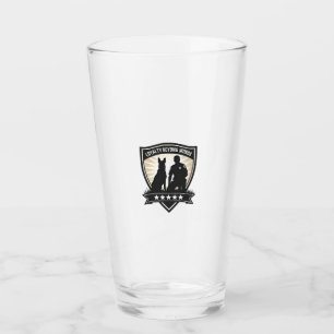 Loyalty Beyond Words Vintage K9 Polizeiabzeichen V Glas