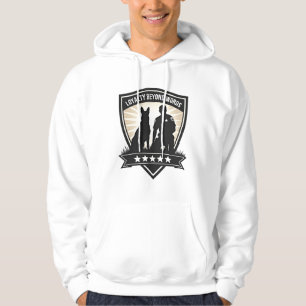 Loyalty Beyond Words Vintage K9 Polizeiabzeichen V Hoodie