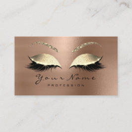 Loyalty Card 10 Makeup Lashes Skin Gold Treuekarte