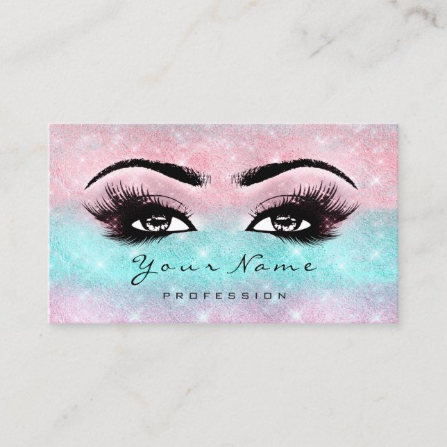 Loyalty Card 10 Makeup Lashes Treuekarte (Vorderseite)