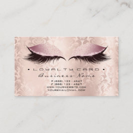 Loyalty Card 6 Beauty Damask Lashe Studio WELLNESS Treuekarte