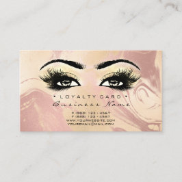 Loyalty Card 6 Beauty Salon Lashes Makeup Marborle Treuekarte