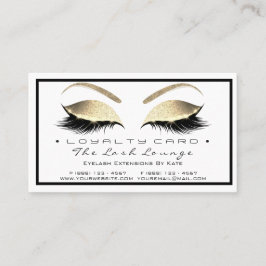 Loyalty Card 6 Beauty Salon Lashes Treuekarte