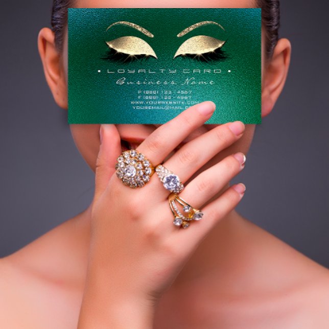 Loyalty Card 6 Beauty Salon Lugano Gestern und Heu Treuekarte (Nail Artist Black Drips Professional Business Card)