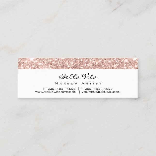 Loyalty Card 6 Punch Makeup Beauty Heart Rose Höre Treuekarte (Vorderseite)